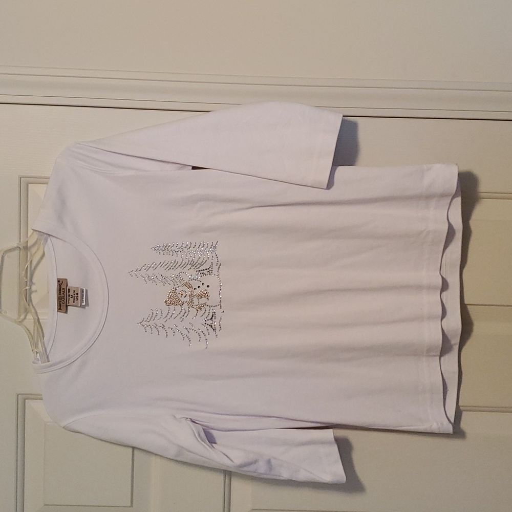 Isaac's designs casual 3/4 length t shirt size medium